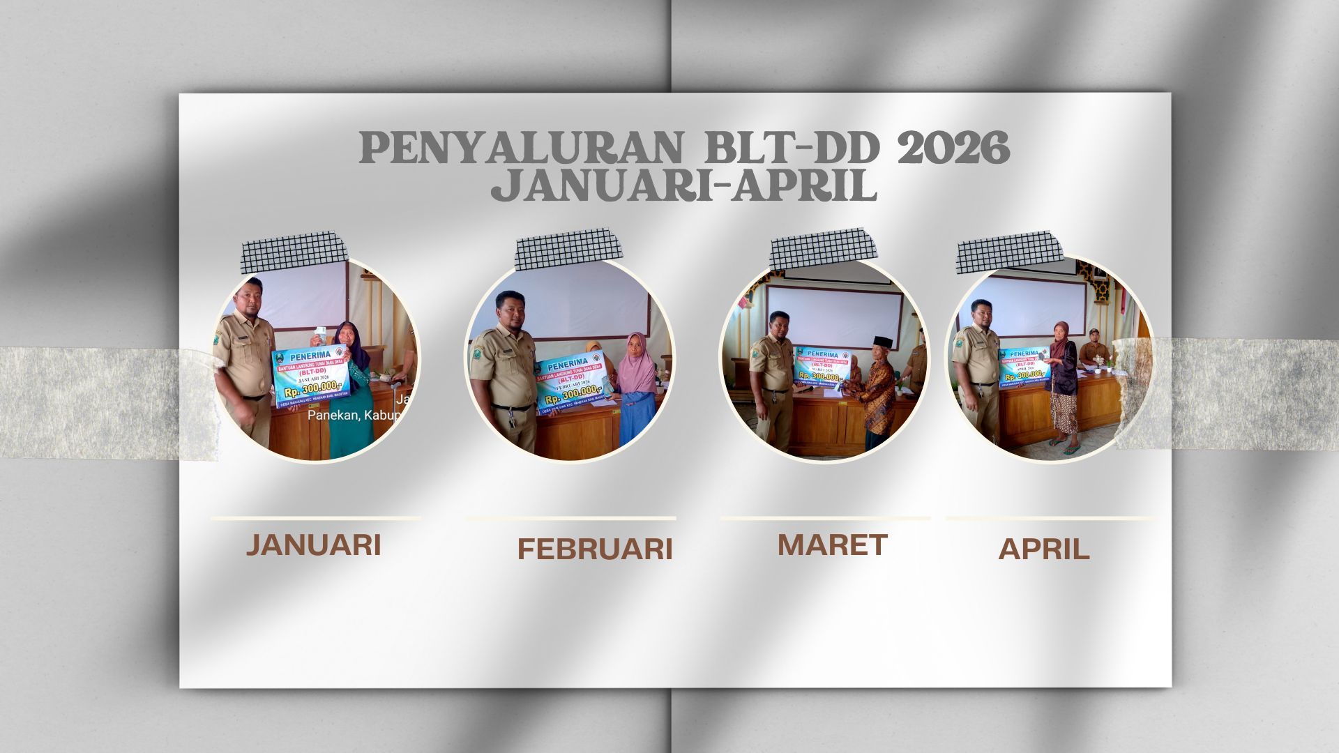 PENYALURAN BLT-DD DESA MANJUNG PERIODE BULAN JANUARI-APRIL 2026