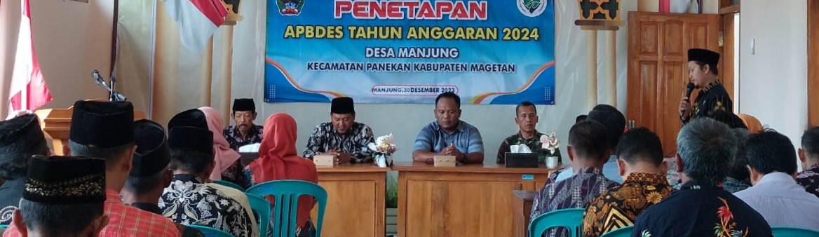 Penetapan APBDes 2024 Desa Manjung Kec.Panekan